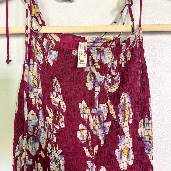 Floral Burgundy Maxi Dress - Picture 5 of 10